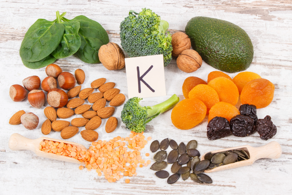 Vitamin K is a group of fat-soluble vitamins that are essential for various bodily functions, particularly in blood clotting and bone health.